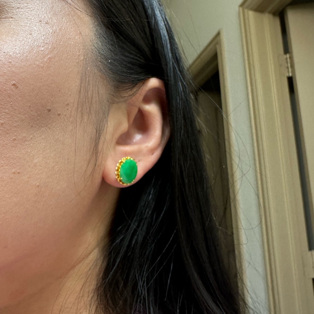 Jade earrings - Picture 2 of 4